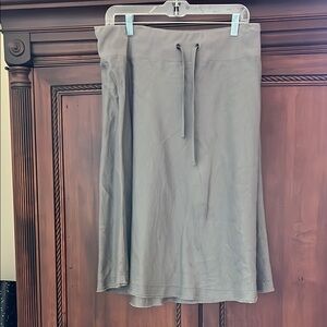 Eileen Fisher Gray Midi A-Line Skirt